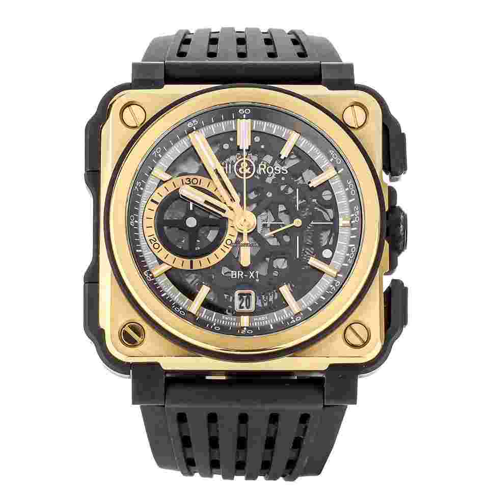 Bell & Ross BR-X1
Chronograph Rose Gold Ceramic 45mm BR-X1-PG-CE Full Set