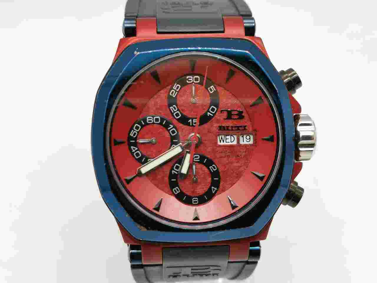 TB Buti Yanick II - GIOTTO Titanium / Spiderman - Red/Blue - Automatic Chronograph - WARRANTY