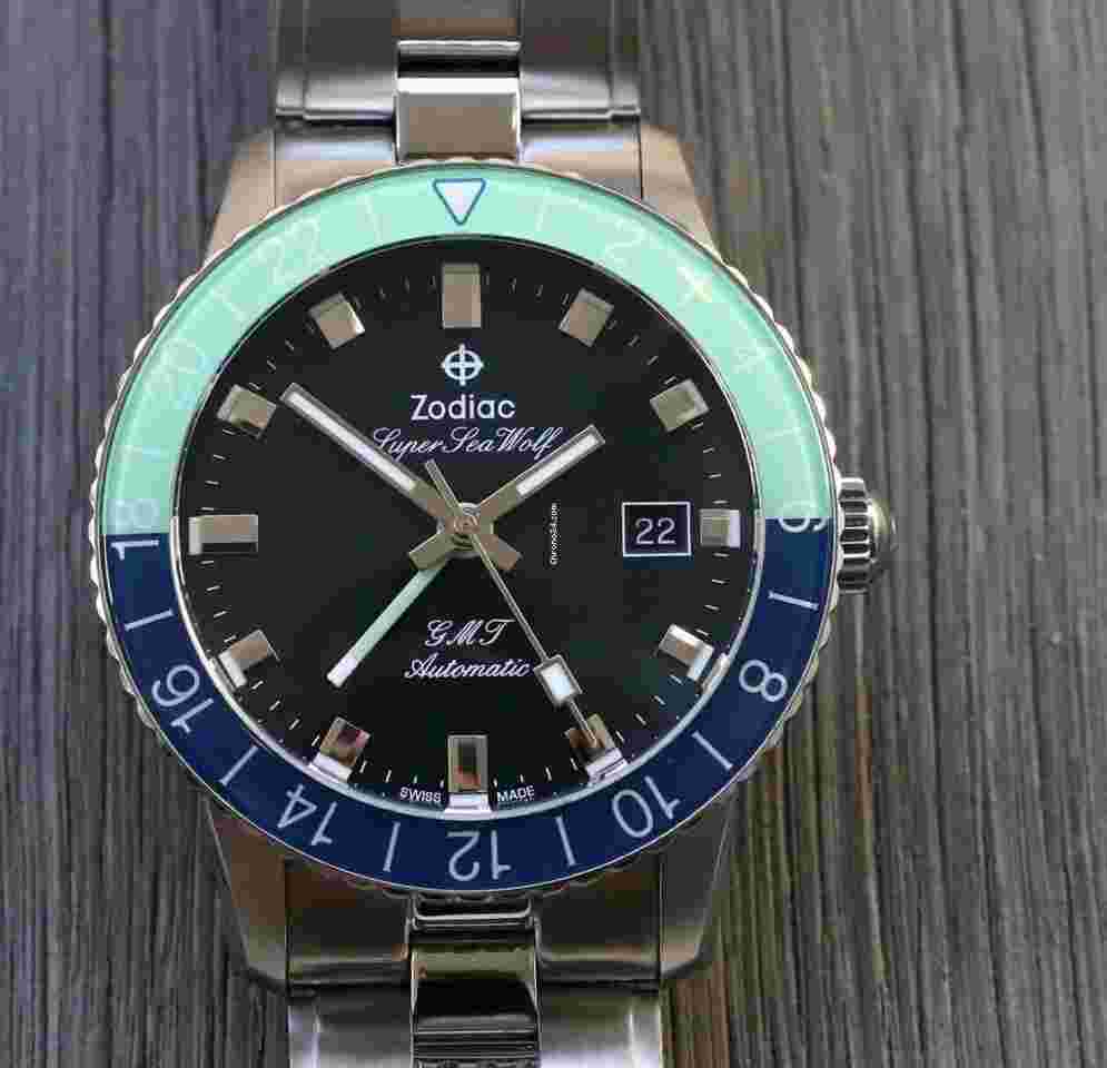 Zodiac Sea Wolf
                           
                                 Super Sea Wolf GMT Hodinkee Exclusive - 2019