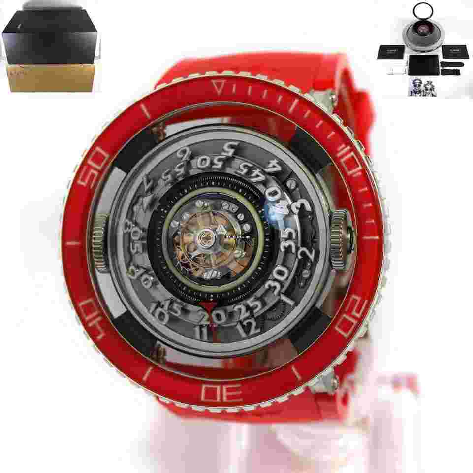 Mb&f
                           
                                 HM7 Aquapod Platinum Red Tourbillon 70.PBL.B Limited Edition Box Papers