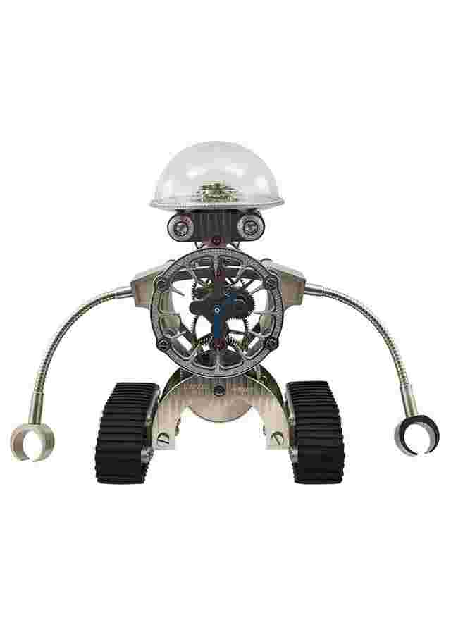 MBandF L’Epée 1839 Diamond Sherman Clock in White Gold on Rubber Wheels with Openwork Dial