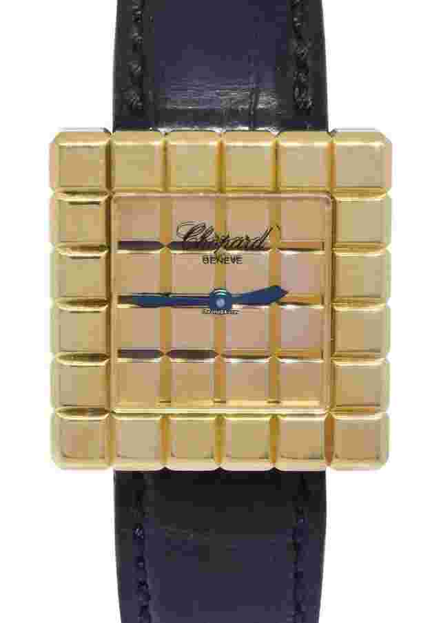Chopard Ice Cube
                           
                                 by De Grisogono Ice Cube 18k Yellow Gold Ladies Quartz Watch 27/7407