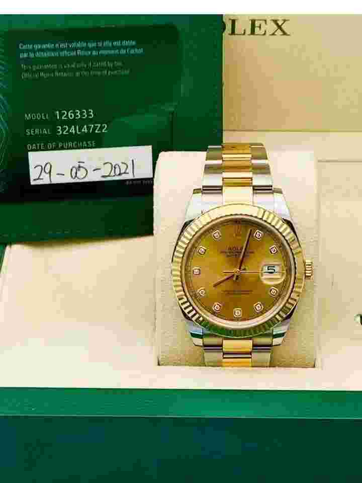 Rolex Datejust 41
Two Tone With Diamond Dial 2021