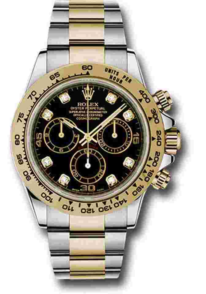 Rolex Daytona
UNWORN Daytona 116503 40mm Two Tone Yellow Gold Black Diamond Dial
