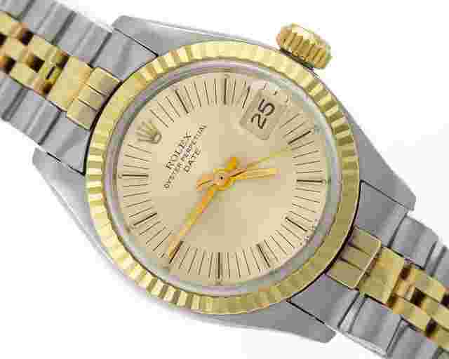 Rolex Oyster Perpetual Lady Date
                           
                                 Stell/18k Ref.6917 Full Set 1975