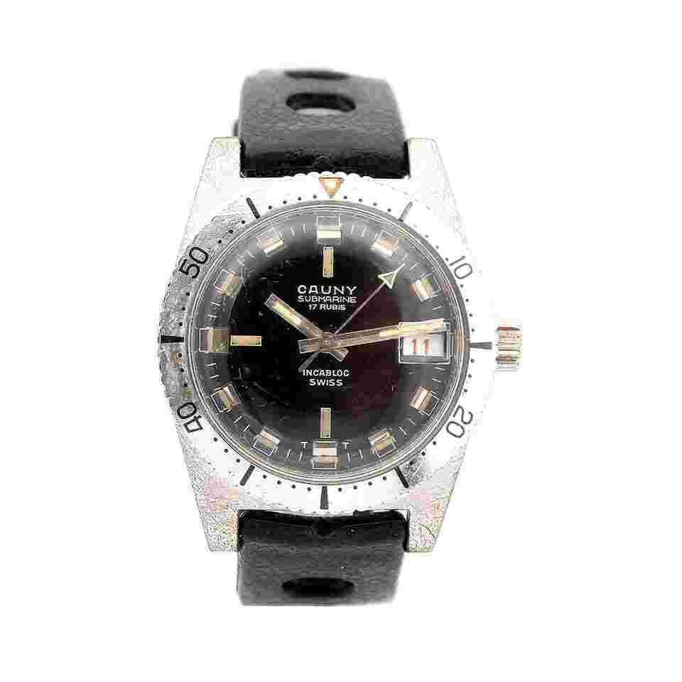 Cauny Vintage Submarine Calendario 21 Atmos Ref. 1803 Manual Winding 