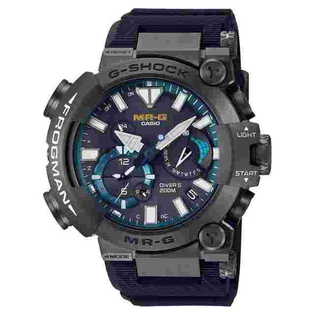 Casio G-Shock MRG Frogman MRGBF1000R-1A Blue Titanium Dive Watch