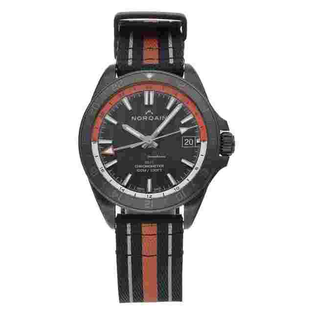 Norqain
                           
                                 NNB1100BBCG Adventure Neverest GMT Black PVD Steel 41mm Nylon Auto Watch
