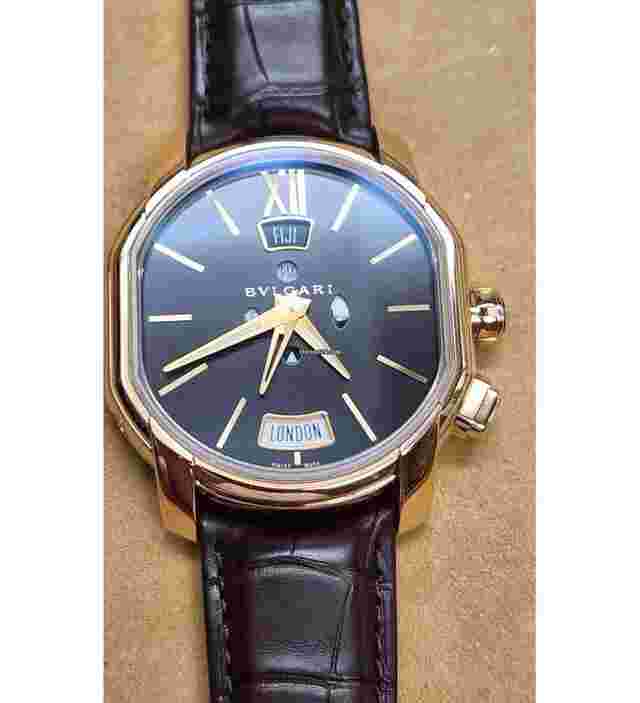 Bulgari Bulgari
                           
                                 Hora Domvs Multiple Time Zone Globe-Trotter Rose Gold NEW UNWORN