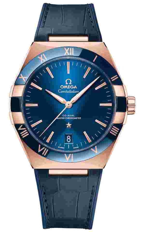 Omega Constellation
                           
                                 Co-Axial Master Chronometer 41mm Blue Sedna Gold Men’s Watch 131.63.41.21.03.001