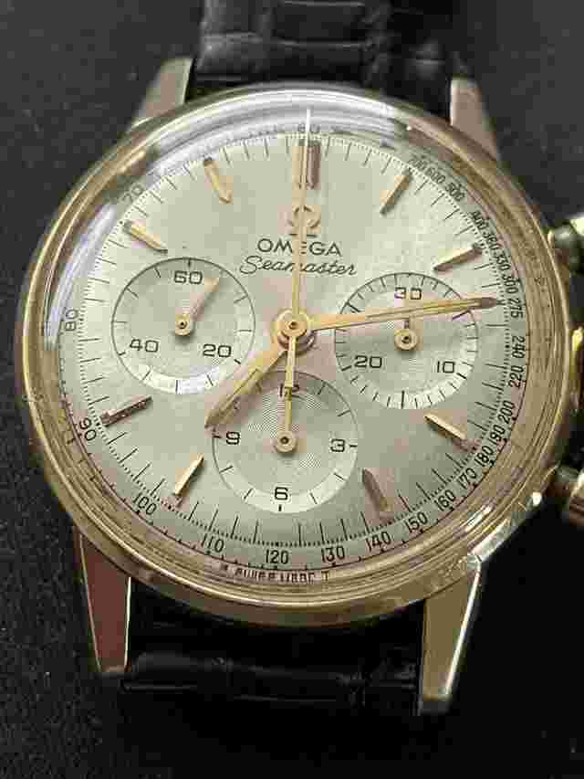 Omega Seamaster
                           
                                 Rare Vintage Seamaster 321 Chronograph in 14K Gold
