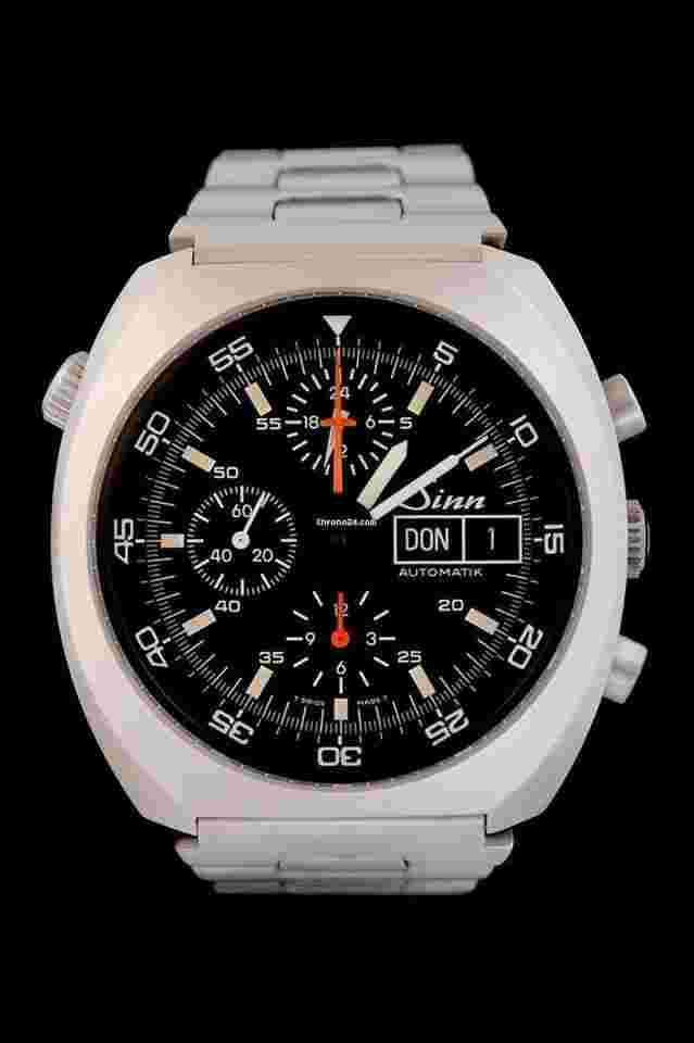 Sinn 140
                           
                                 140/142 Weltraumchrograph - Edelstahl - Lemania 5100 - Tritium - Automatik - 44mm - Guter Zustand