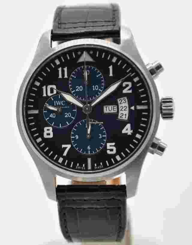 IWC Pilot Chronograph
                           
                                 Le Petit Prince Chronograph 43mm Blue Steel IW377706 Leather