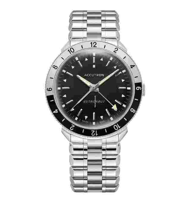 Accutron
                           
                                 Astronaut "T" GMT 41mm Black White Watch Limited Re-Edition from 1968
