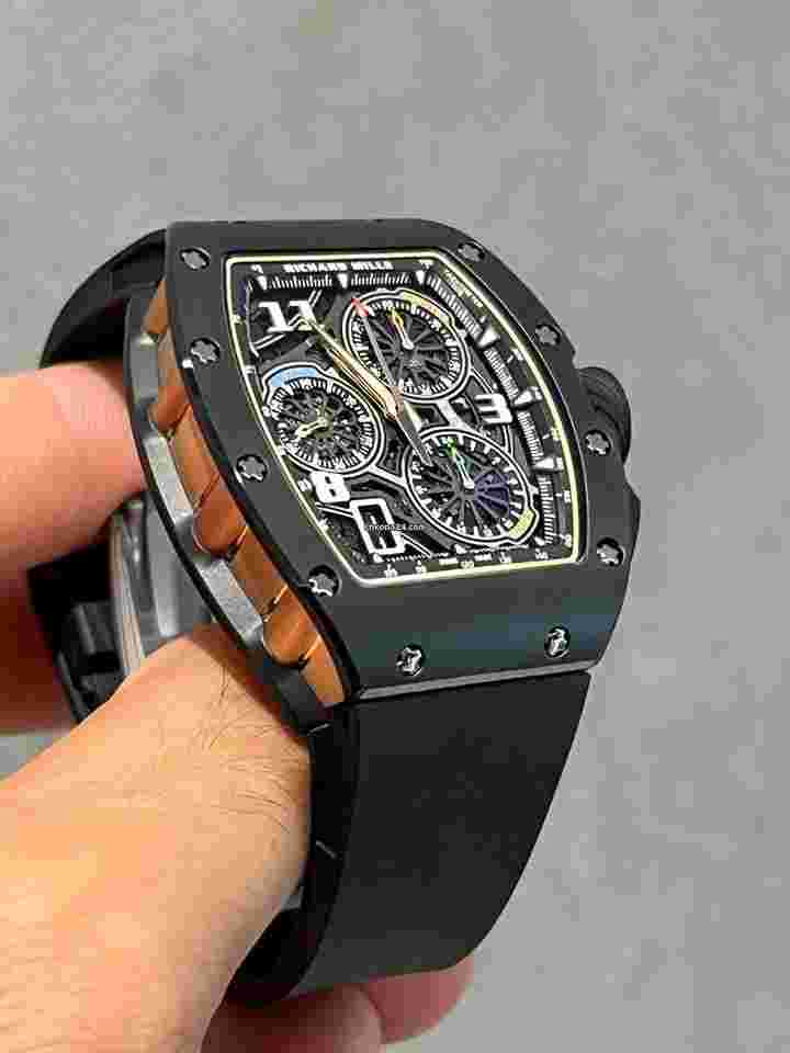 Richard Mille
                           
                                 Automatic Winding Lifestyle Flyback Chronograph Rm Rose Gold Ceramic