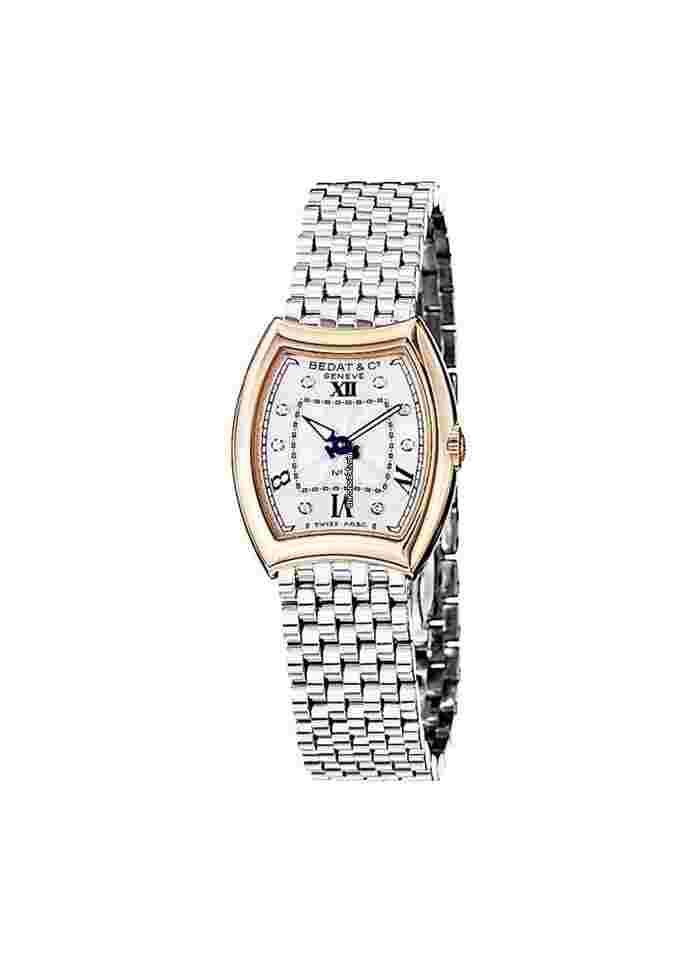 Bedat & Co Nº3
No. 3 Silver Opaline Diamond Dial Rose Gold & Stainless Steel Ladies Watch 305.401.109