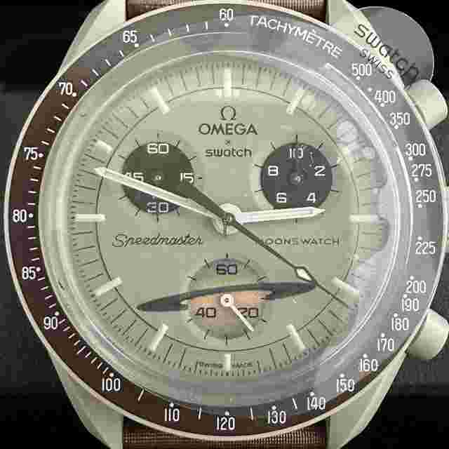 Swatch Moonswatch
                           
                                 "Mission To Saturn" Swatch x Omega Brown 42 SO33T100