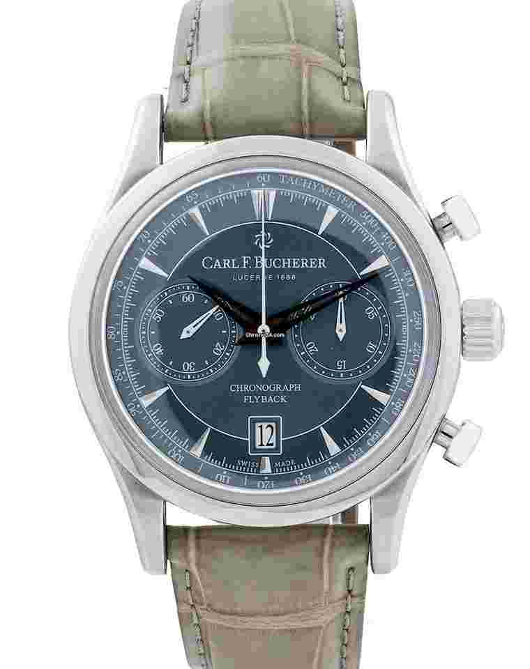 Carl F. Bucherer Manero
                           
                                 Flyback Blue Dial 43mm w Box