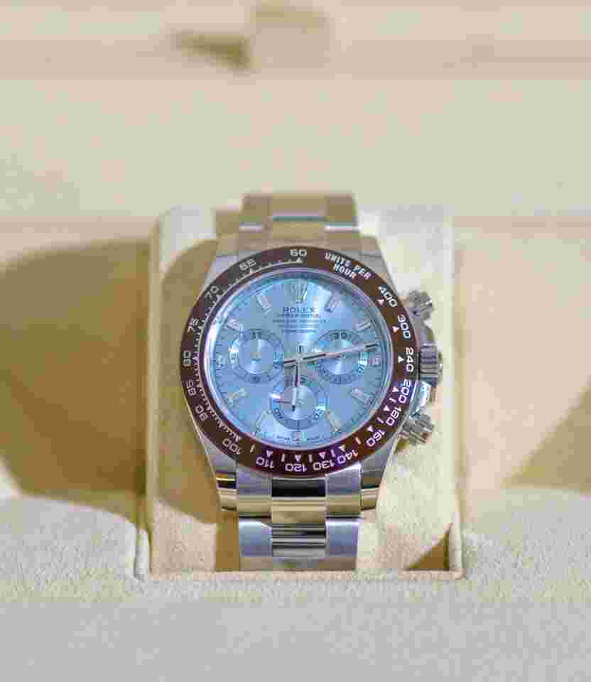 Rolex Daytona
Platinum Baguette Diamonds NEW Full Set