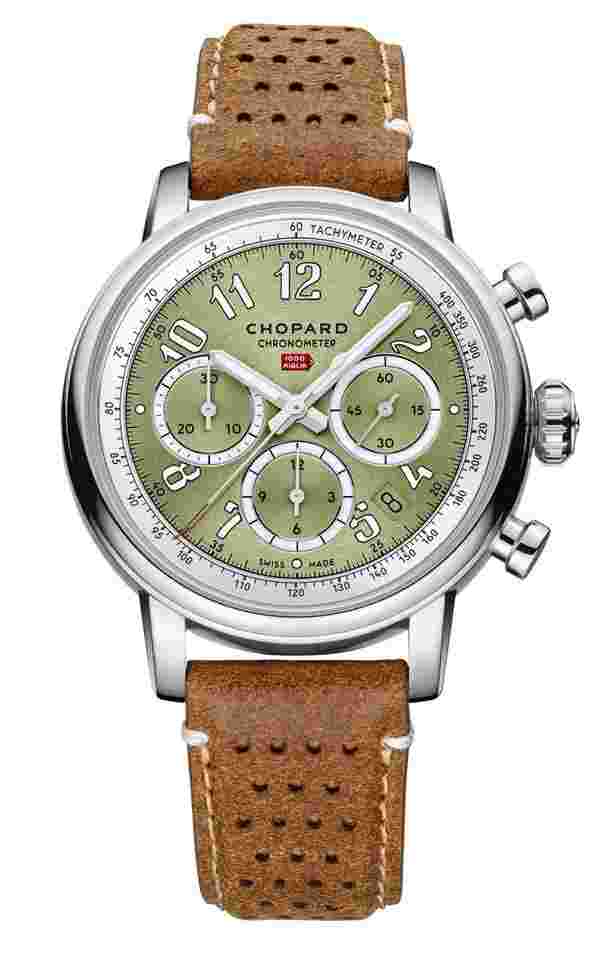 Chopard
                           
                                 Mille Miglia Classic Chronograph 40.5mm Green Dial Lucent Steel 168619-3004 NEW UNWORN