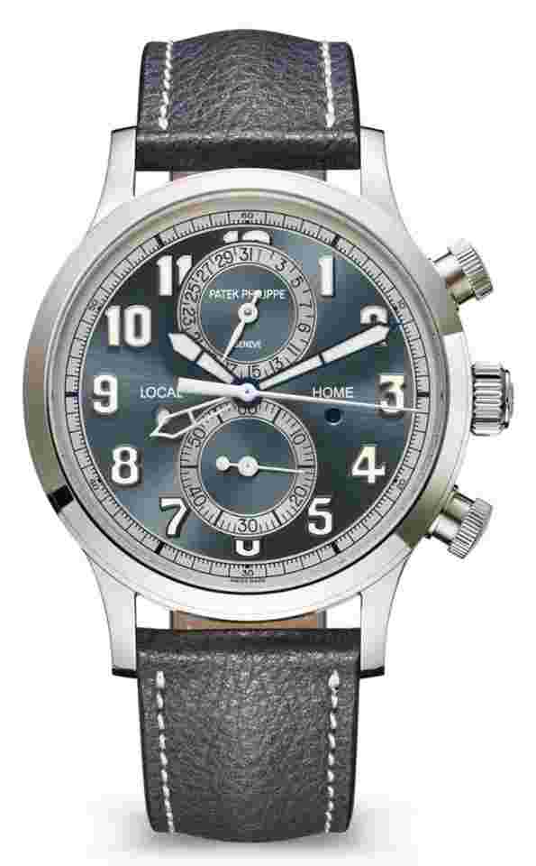 Patek Philippe Calatrava
White Gold Blue Dial Calatrava Pilot Travel Time Chronograph NEW UNWORN 2023