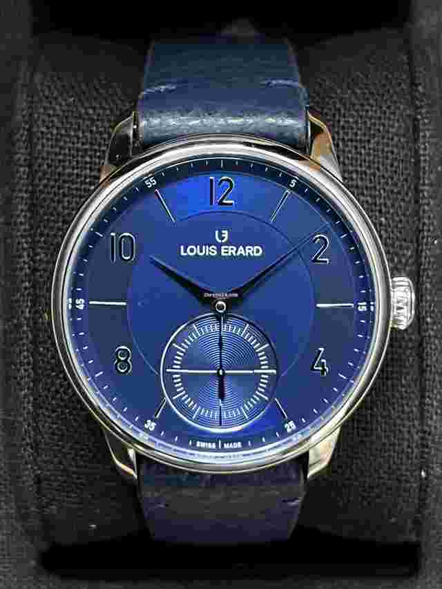 Louis Erard
                           
                                 Petite Seconde Bleu Nuit 39mm Automatic Steel & Leather Strap Men's Watch 34248AA05.BVA134