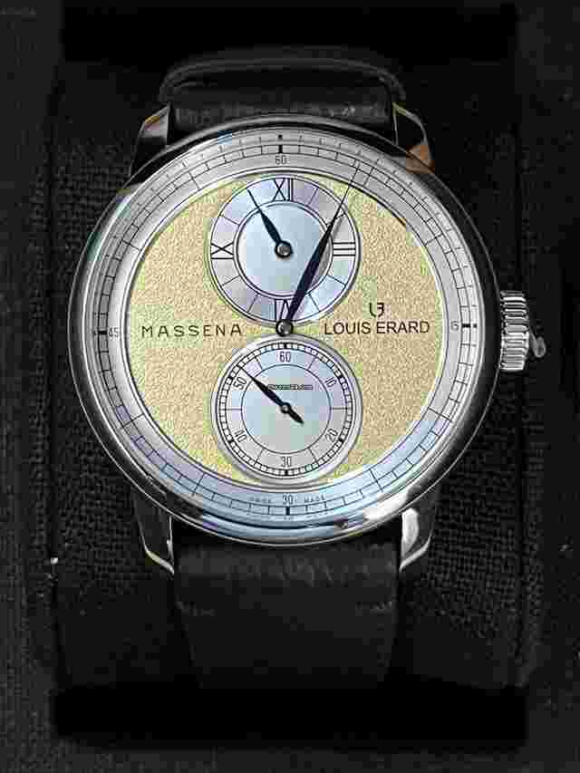 Louis Erard
                           
                                 Le Regalateur x Massena LAB Gold Automatic Leather Strap Men's Watch 85237AA75.BVA103