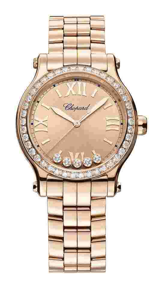 Chopard Happy Sport
                           
                                 Automatic 33mm Rose Gold Champagne Dial Diamonds NEW UNWORN 275378-5009