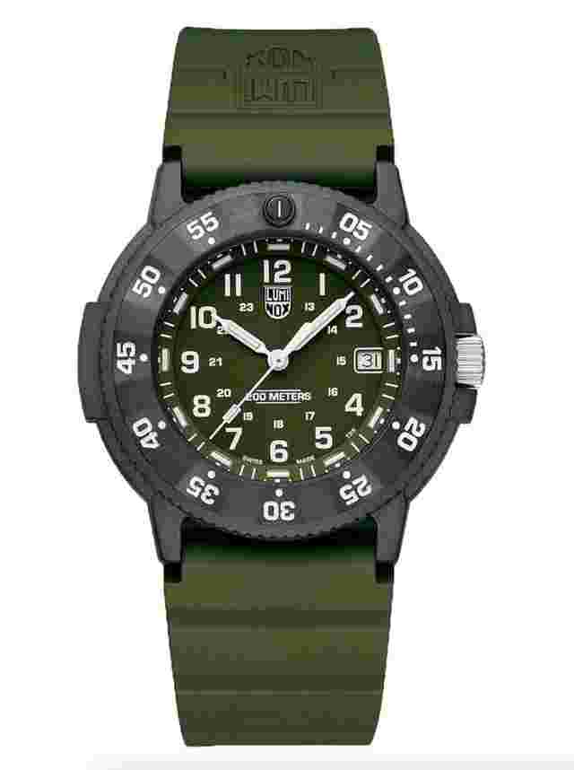 Luminox
                           
                                 Navy Seal Evo XS.3013.EVO.S Carbonox Military Green 43 mm Rubber Men's Watch