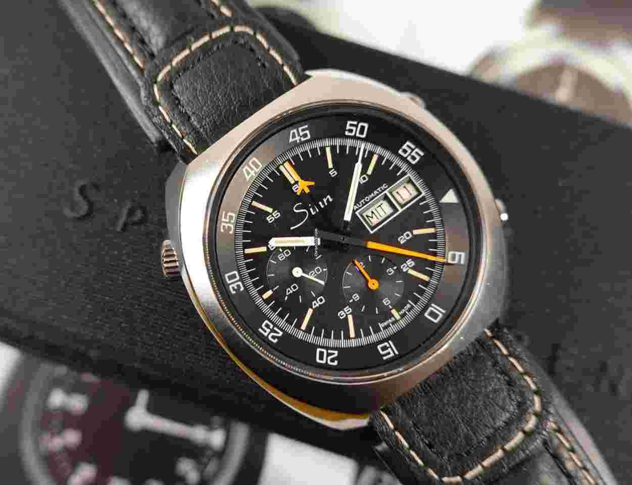Sinn 140
                           
                                 44 mm 140 B Chronograph Automatik LEMANIA 5012 140B vintage SINN REVISION BOX Pre D1