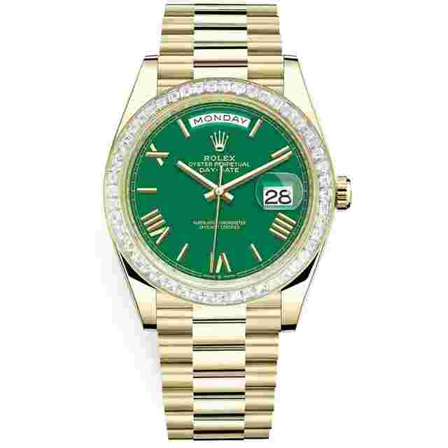 Rolex Day-Date 40
                           
                                 40mm Conor McGregor President 18kt Yellow Gold Baguette Diamond Novelty 228398TBR