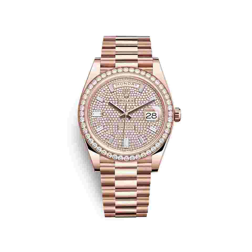 Rolex Day-Date 40
228345RBR Rose Gold Diamond Bezel Diamond-Paved Dial