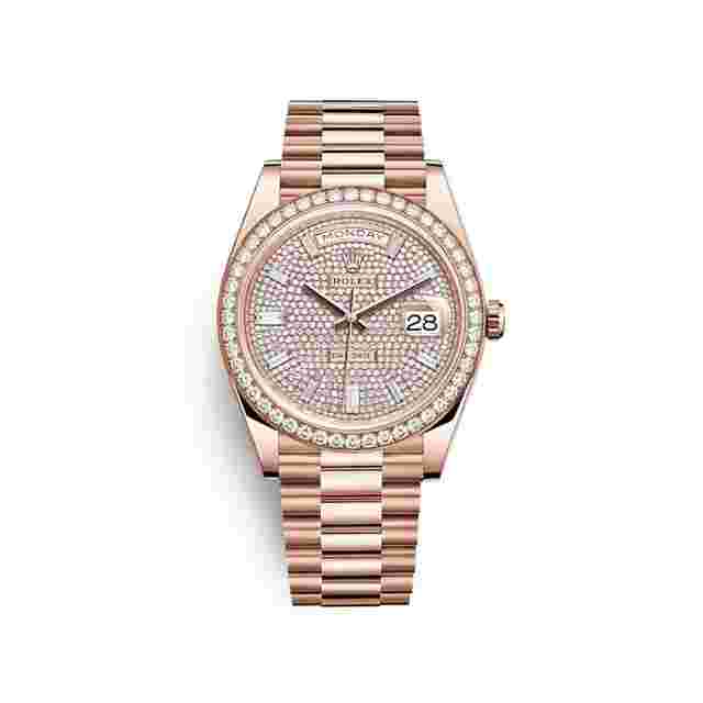Rolex Day-Date 40
                           
                                 228345RBR Rose Gold Diamond Bezel Diamond-Paved Dial