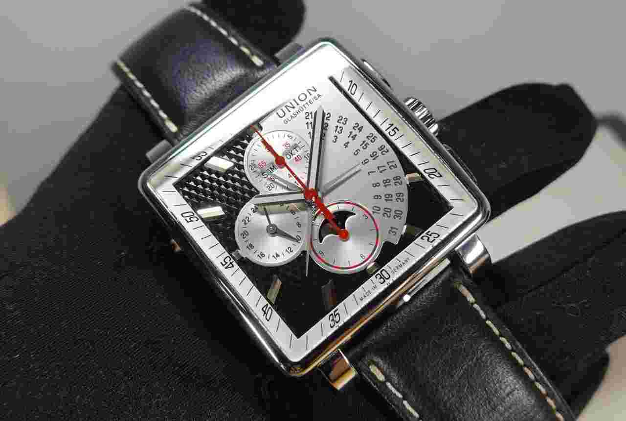 Union Glashütte Averin
42,5 mm AVERIN Chronograph Mondphase D003.525.16.051.01 BOX PAPIERE