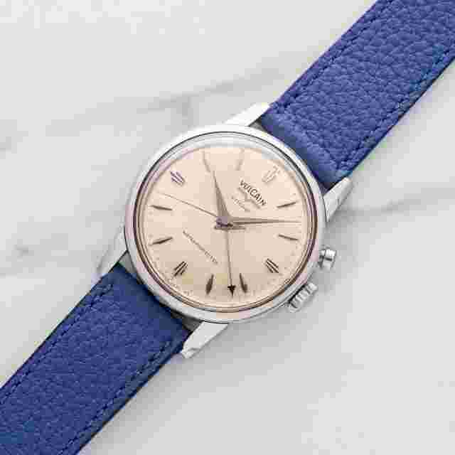 Vulcain Cricket
                           
                                 "Waterprotected" Alarm w/Gorgeous Patina Dial - Unpolished