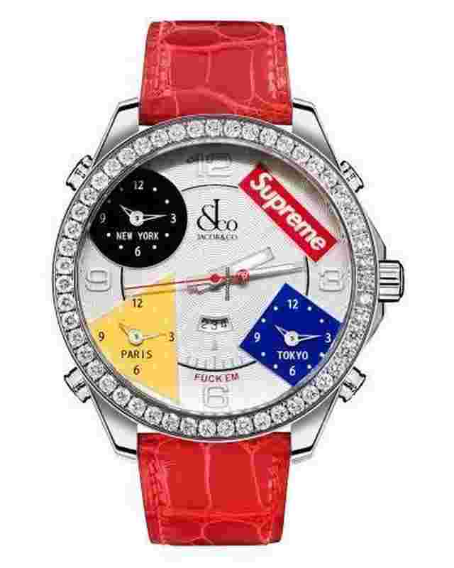 Jacob & Co.
                           
                                 . Supreme 4 Time Zone Quartz 47mm Stainless Steel Men's Watch FZ100.10