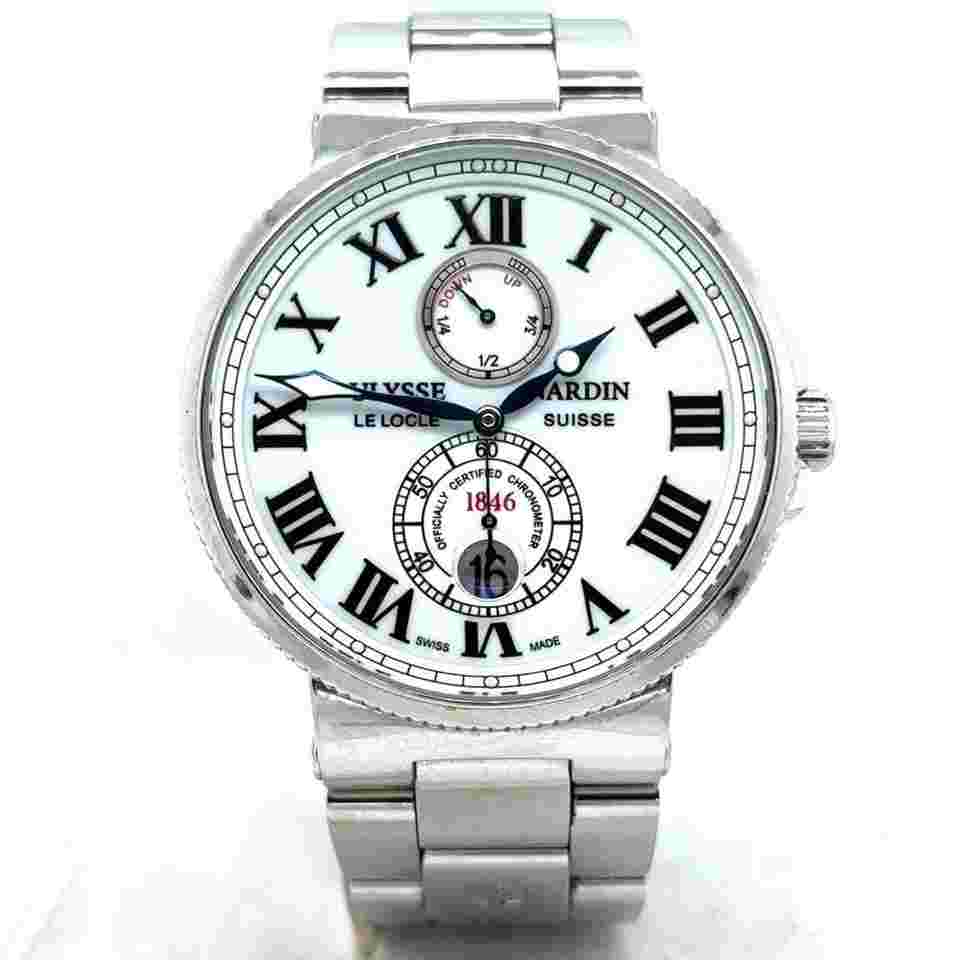 Ulysse Nardin Marine Chronometer 43mm
                           
                                 Maxi Marine Chronometer Automatic 43mm Steel Men Watch 263-67-7/40