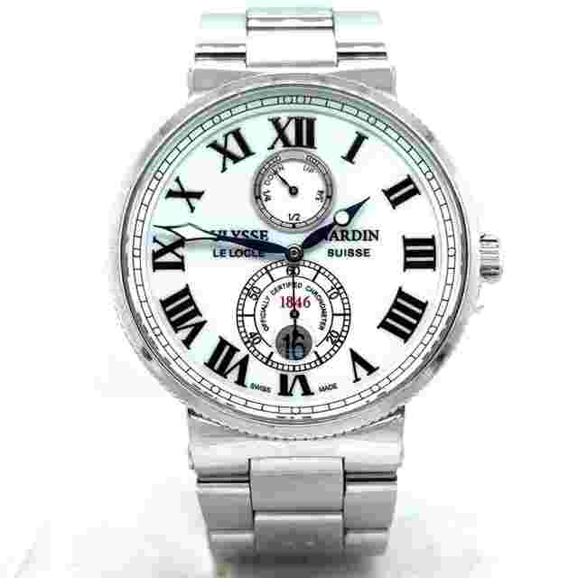 Ulysse Nardin Marine Chronometer 43mm
                           
                                 Maxi Marine Chronometer Automatic 43mm Steel Men Watch 263-67-7/40