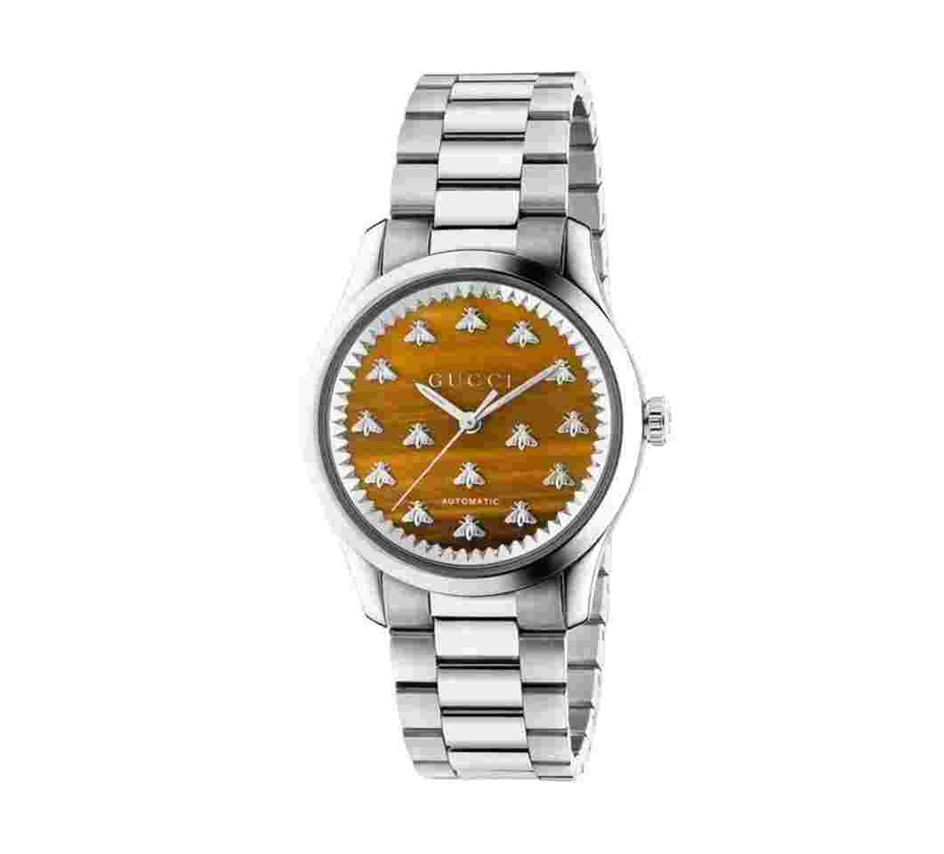 Gucci G-Timeless
                           
                                 Multibee Tiger Eye Dial 38mm Automatic Stainless Steel YA1264177