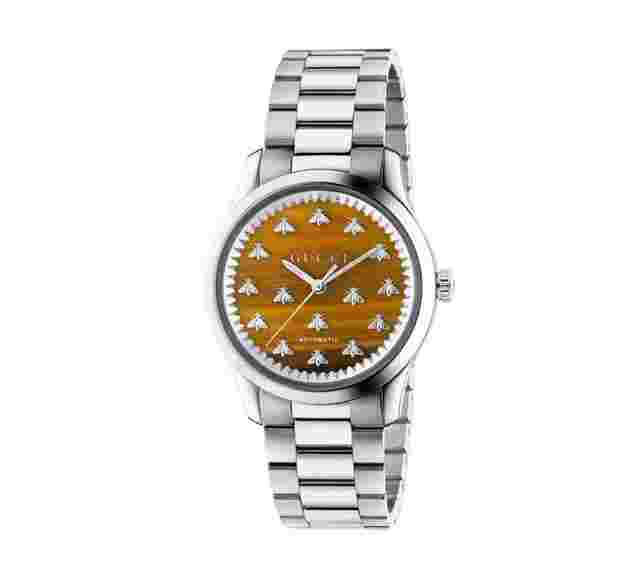 Gucci G-Timeless
                           
                                 Multibee Tiger Eye Dial 38mm Automatic Stainless Steel YA1264177