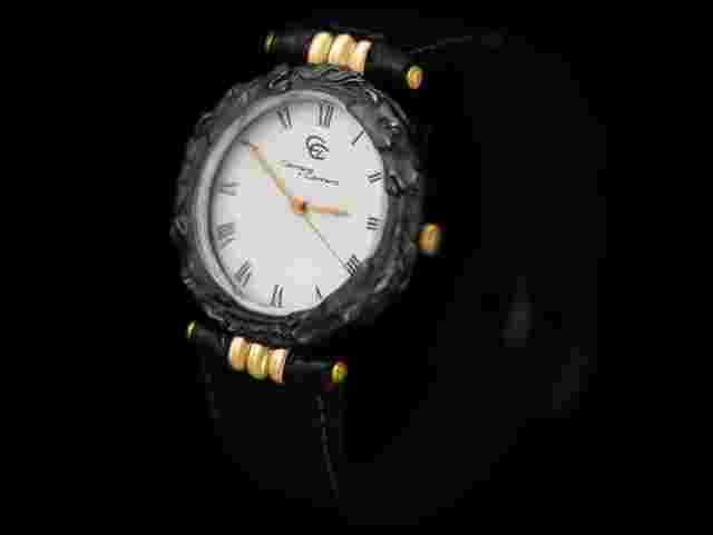 Carrera y Carrera Mens Midsize / Large Ladies Quartz Horse Watch - Sculptured Titanium & 18K Gold