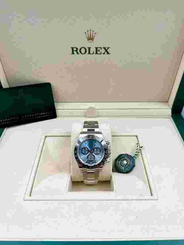 Rolex Daytona
                           
                                 Platinum Daytona 126506 / 126506a Ice Blue Baguette Dial Unworn 2024