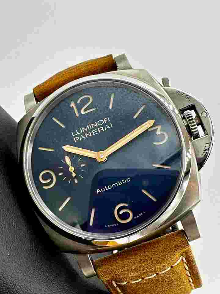 Panerai Luminor Due
3 Days Pam00729 Micro Rotor Auto Blue Dial 45mm Titanium