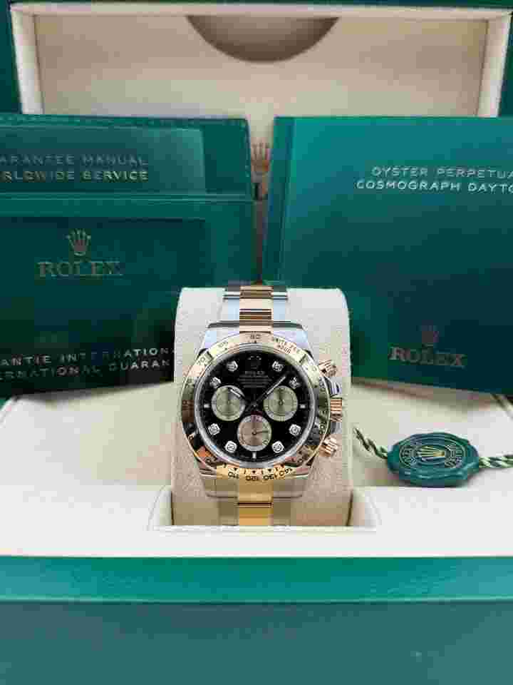 Rolex Daytona
Black Diamond Dial Two Tone Bracelet 126503 Unworn 2024