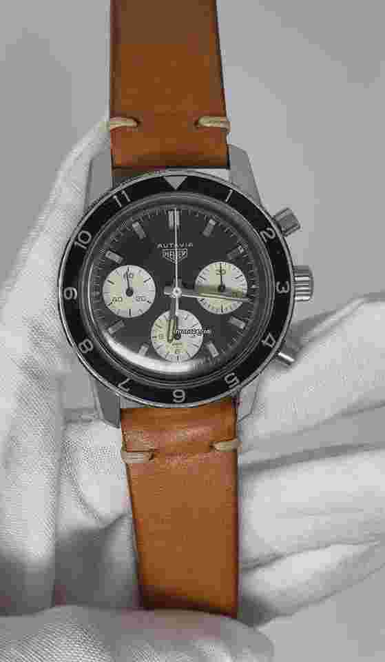 Heuer
TAG Heuer Autavia Vintage 40mm Steel - Black Dial - Leather Strap 2446