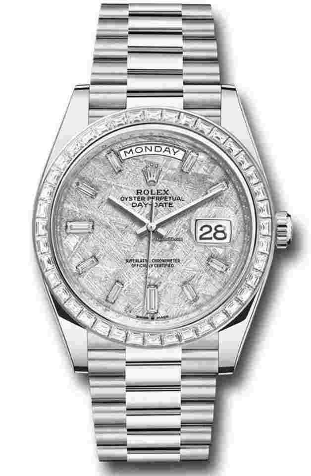 Rolex Day-Date 40
2024/2025 Unworn Meteorite Dial Baguette Indices Day-Date 40