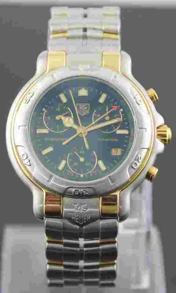 TAG Heuer 6000
                           
                                 Professional CH1151.BD0678 Chronograph 18K GOLD Men's GREEN Watch
