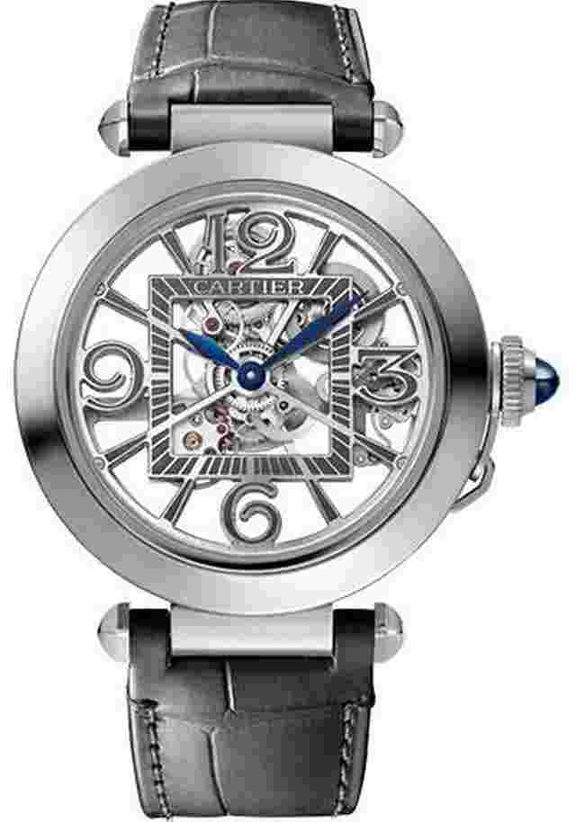 Cartier Pasha
                           
                                 de Cartier Watch - 41 mm Steel Case - Skeleton Dial - Bracelet - Second Strap - WHPA0007