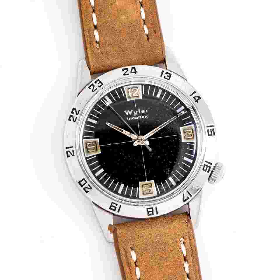Wyler
                           
                                 1976 Vintage Wyler Incaflex Stainless Steel Watch ( 14490)