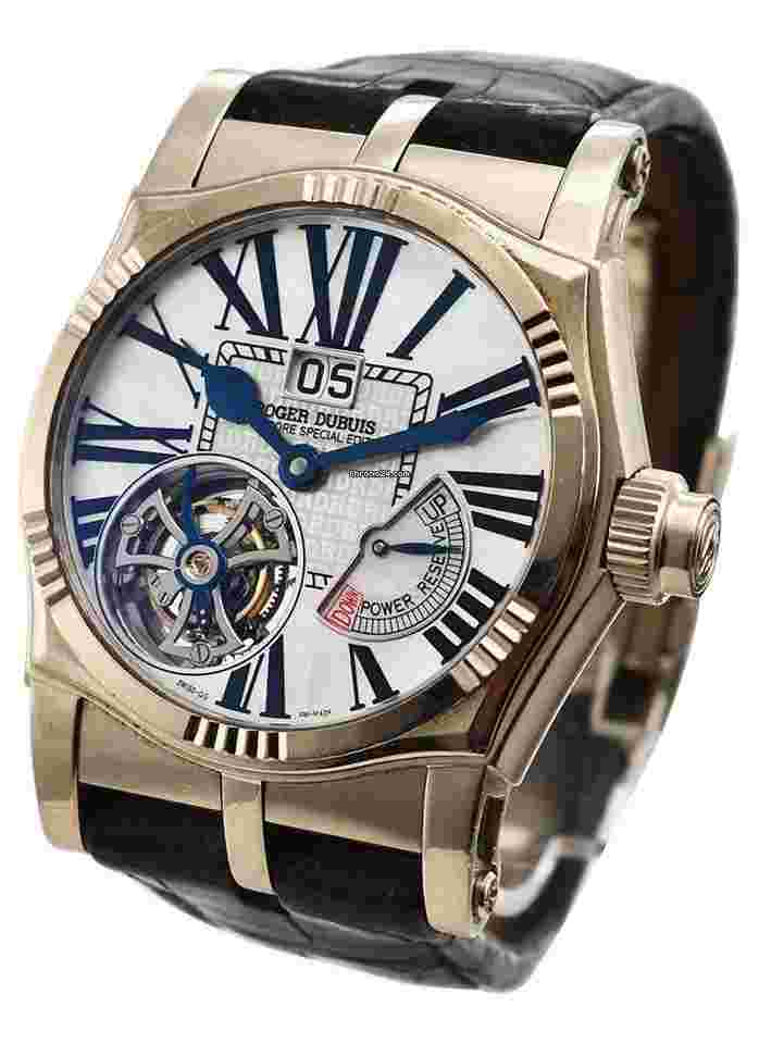 Roger Dubuis Sympathie
                           
                                 Sympathy 43mm Tourbillon White Gold on Strap with MOP Dial SY43030N1R.7ADB